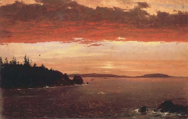 Frederic E.Church Schoodic Peninsula from Mount Desert at Sunrise Sweden oil painting art